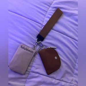 Lululemon dual pouch brown and tan
